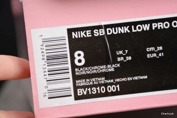 Co Diamond Diamond Supply SB Black Low Dunk Nike BV1310-001 0323